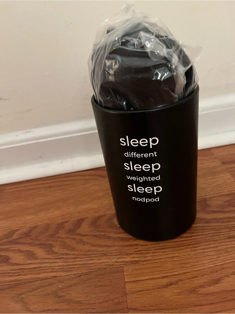 Black Weighted Eye Blanket